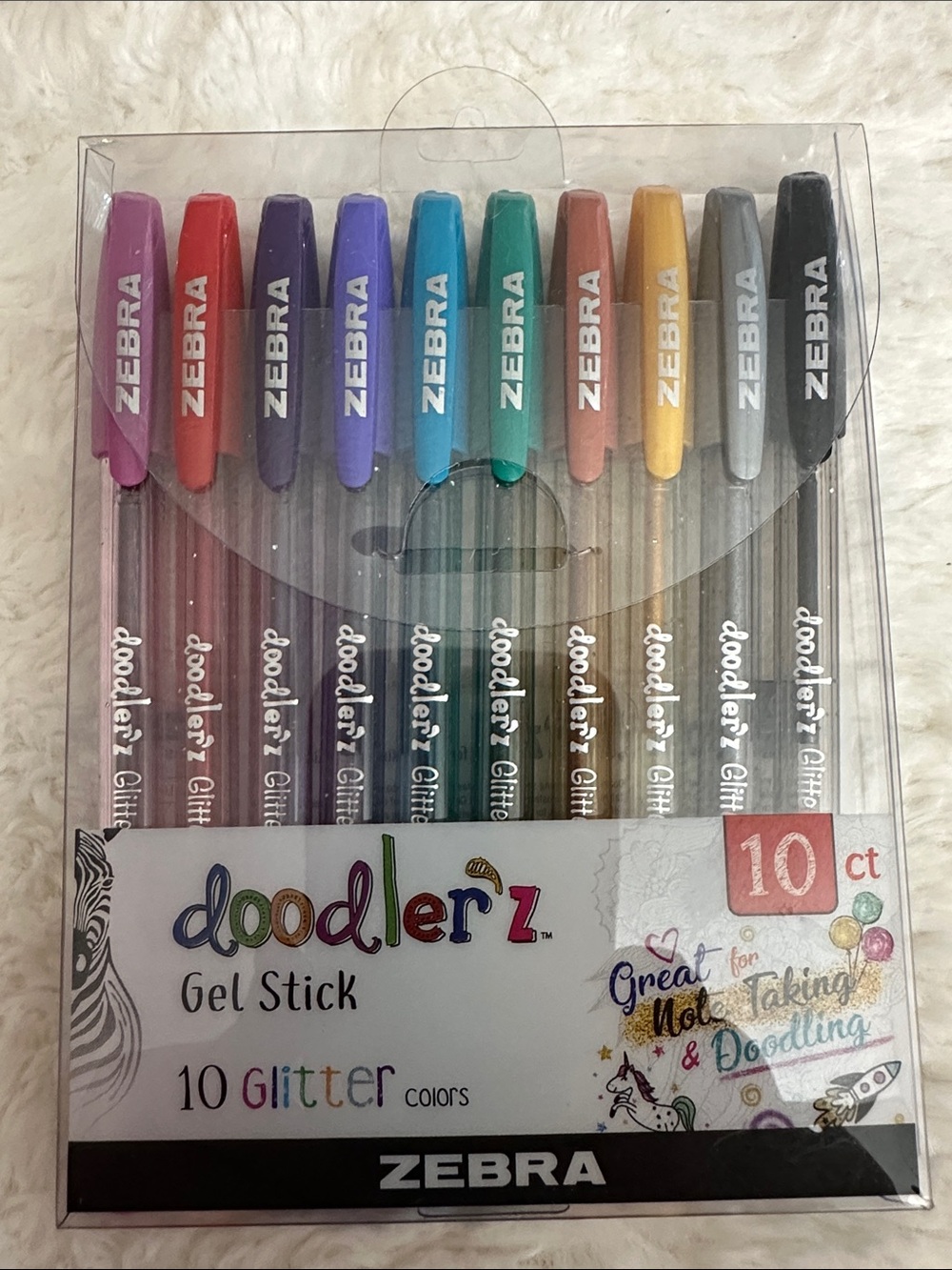 Zebra Doodler’z Glitter Gel Pens 10 pack